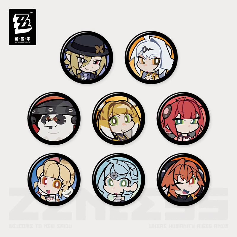 【Pre-Order】Zenless Zone Zero - Affinity Series Agent Avatar Mini Badge Blind Box Vol.5