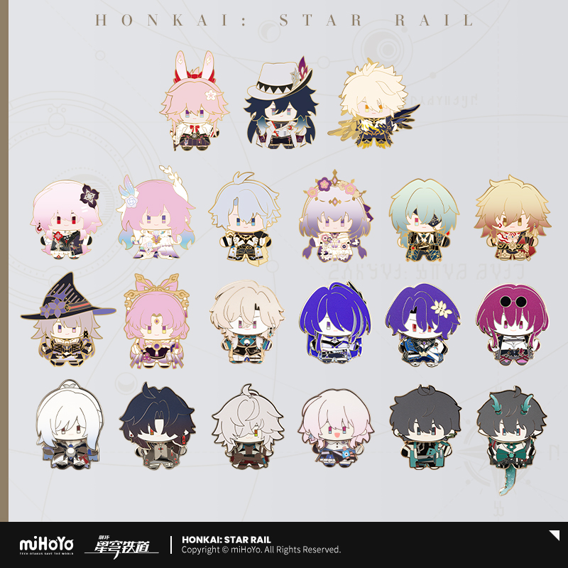 【Pre-Order】Honkai: Star Rail - Chibi Plushie Series Metal Badge