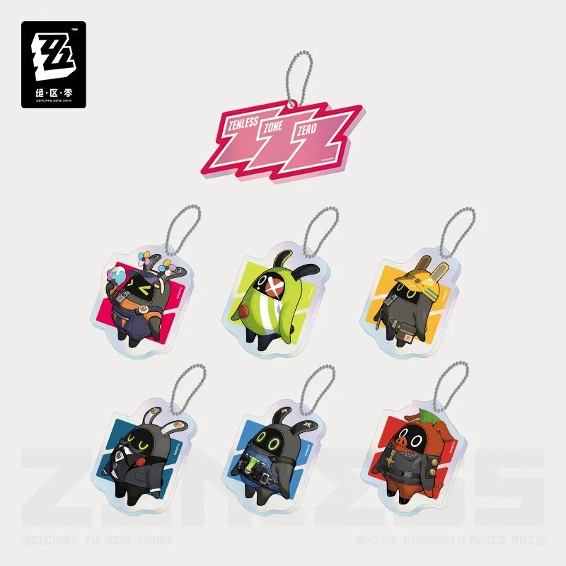 Zenless Zone Zero - New Eridu Hoyoland 2024 Korea Event Bangboo Acrylic Keychain Set