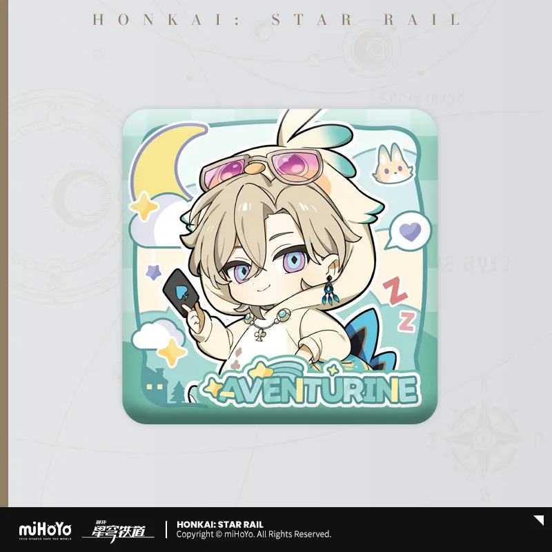 【Pre-Order】Honkai: Star Rail - Boys' Dormitory Series Chibi Character Square Badge
