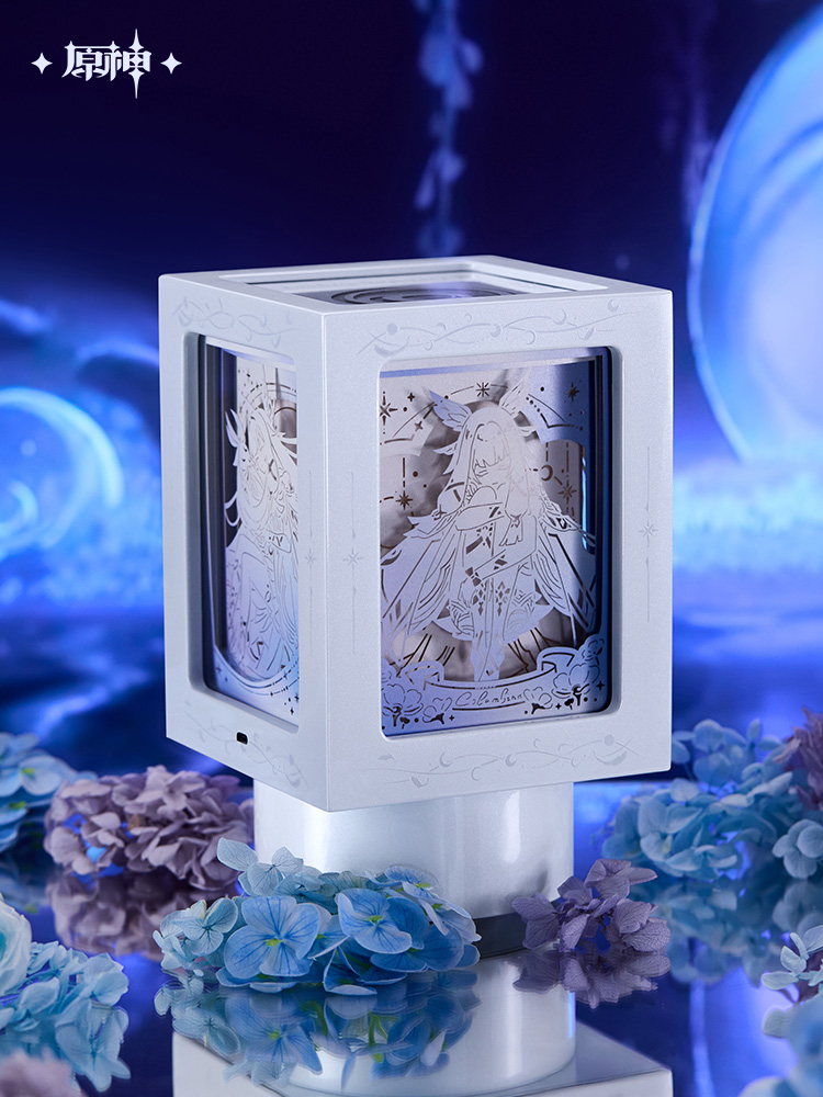 【Pre-Order】Genshin Impact - Silvermoon Hall Selenic Chronicles Series Rotating Paper-Carving Night Light Music Box Set