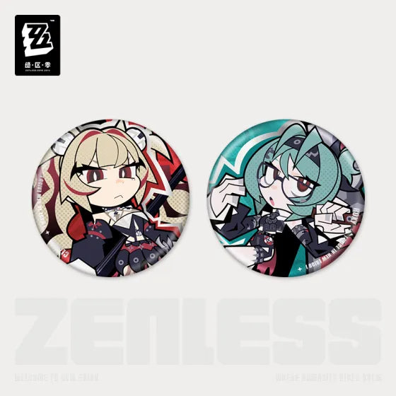 【Pre-Order】Zenless Zone Zero - New Eridu Series Chibi Tinplate Badge: Flint Workshop