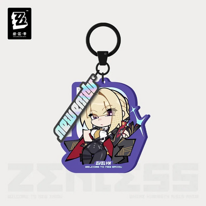 Zenless Zone Zero - New Eridu Series Chibi Tinplate Keychain: Stars of Lyra
