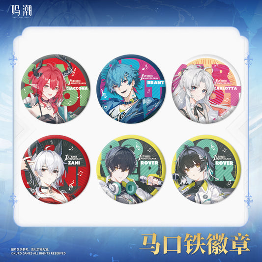 【Pre-Order】Wuthering Waves - Echoing Tides Themed Tin Badge Blind Box