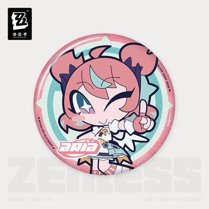 【Pre-Order】Zenless Zone Zero - PINK Sugar Rush Series Chibi Tinplate Badge