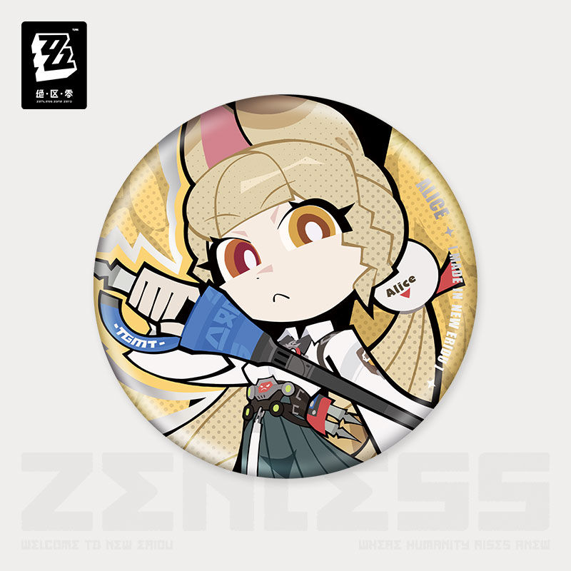 【Pre-order】Zenless Zone Zero - New Eridu Series Chibi Tinplate Badge: Spook Shack