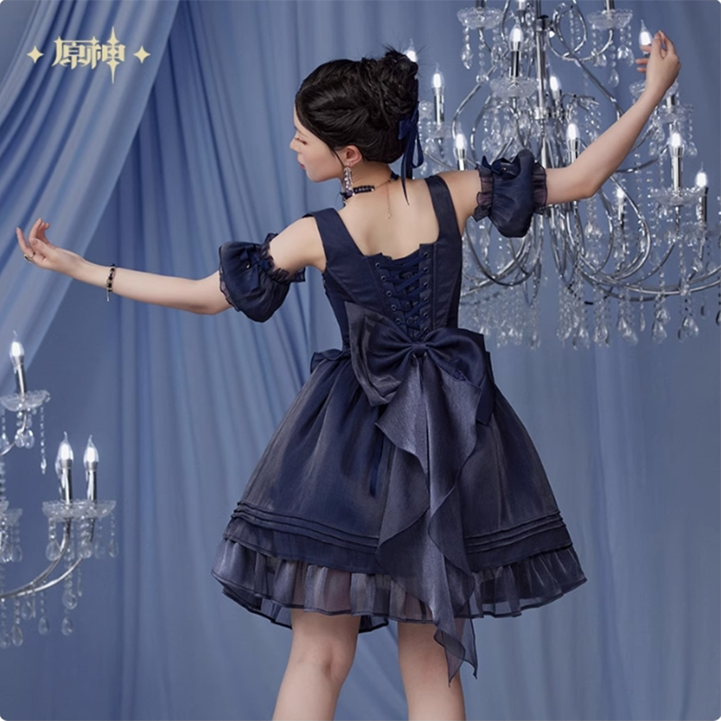 Genshin Impact - Furina Impression Fishbone Strappy Dress