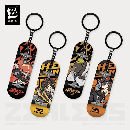 【Pre-Order】Zenless Zone Zero - New Eridu Series Chibi Finger Skateboard Keychain - Belobog Heavy Industries