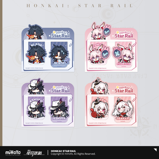 【Pre-Order】Honkai: Star Rail - Pom-Pom Gallery Soft Magnet Bookmark Set