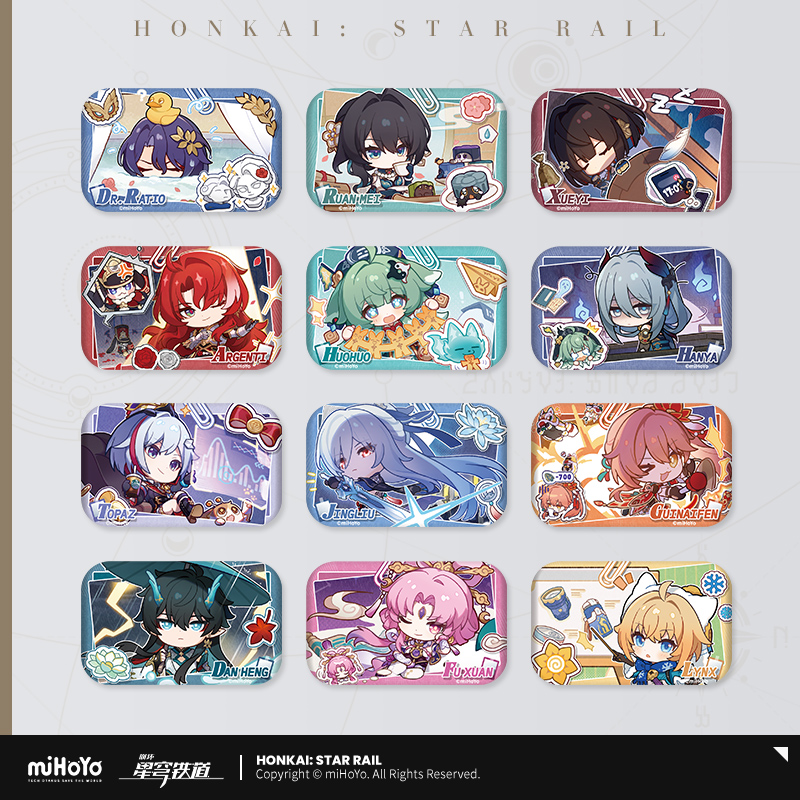 【Pre-Order】Honkai: Star Rail - Pom-Pom Photo Album Series Tinplate Badge