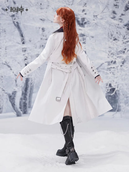 Genshin Impact - Frost And Flame Series Harbinger Trench Coat (with Brooch)