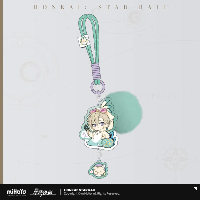 【Pre-Order】Honkai: Star Rail - Boys' Dormitory Series Chibi Character Acrylic Keychain