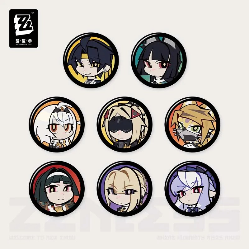【Pre-Order】Zenless Zone Zero - Affinity Series Agent Avatar Mini Badge Blind Box Vol.4