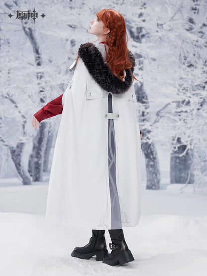 Genshin Impact - Frost And Flame Series Authentic Replica Harbinger Cloak (with Brooch)