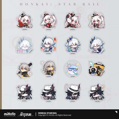 Honkai: Star Rail - Pom-Pom Gallery Chibi Sticker Pack