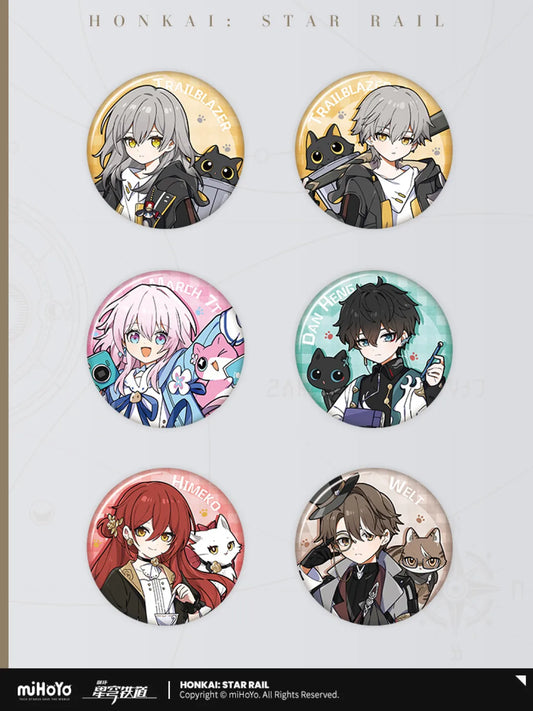 Honkai: Star Rail - Little Cat Series Tinplate Badge