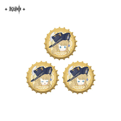 【Pre-Order】Genshin Impact - Fragrant Fantasy Series Chibi Bottle Cap Badge Set