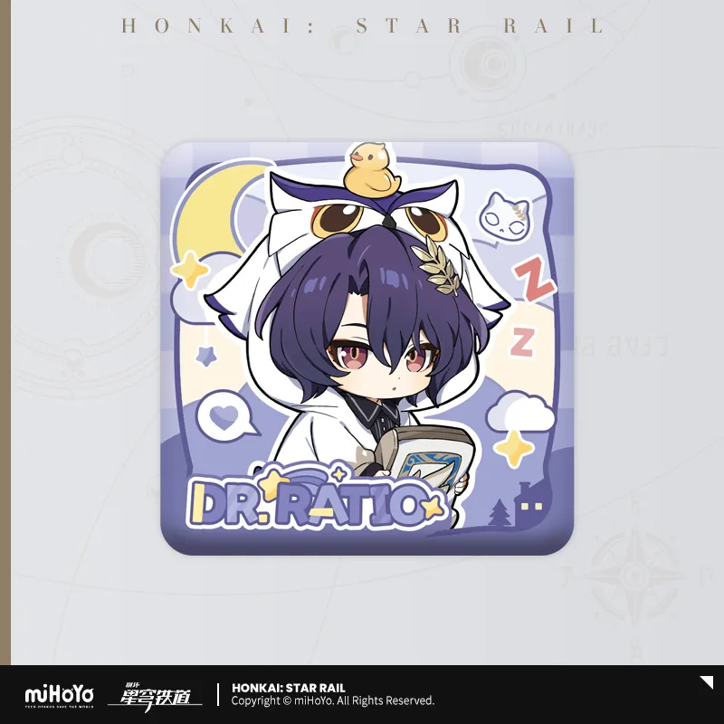 【Pre-Order】Honkai: Star Rail - Boys' Dormitory Series Chibi Character Square Badge