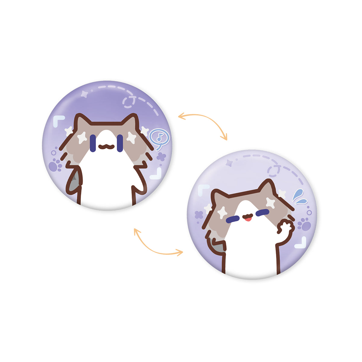【Pre-Order】Wuthering Waves × YUE XIN MEOW - Daily Resonance Themed Lenticular Badge