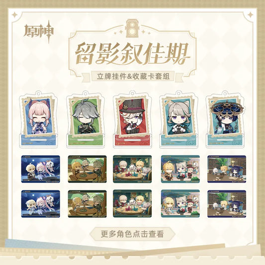 Genshin Impact - The Snapshot of a Jade-Covered Screen Character Standee Collection Card Set