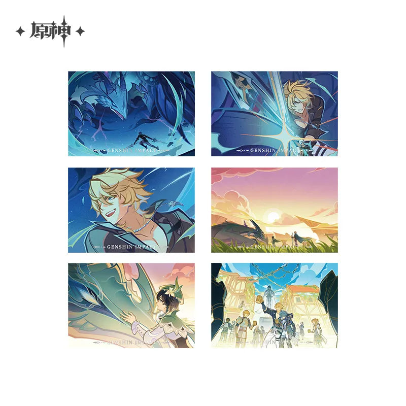 【Pre-Order】Genshin Impact - Another Prologue Series Badge Postcard Set