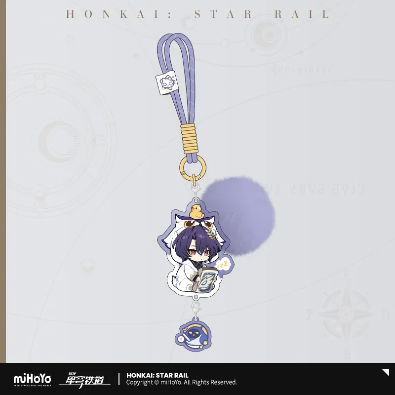 【Pre-Order】Honkai: Star Rail - Boys' Dormitory Series Chibi Character Acrylic Keychain