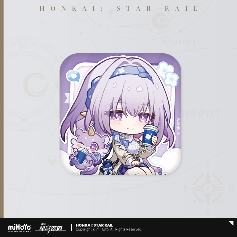 【Pre-Order】Honkai: Star Rail - Astral Express Journey Series Chibi Tinplate Square Badge Ver.2