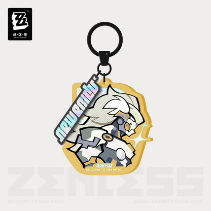 【Pre-Order】Zenless Zone Zero - New Eridu Series Chibi Acrylic Kaychain: Krampus Compliance Authority