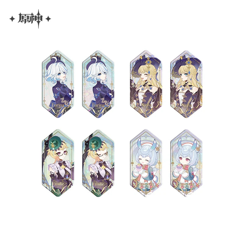 Genshin Impact - Fragrant Fantasy Series Shaped Badge Set