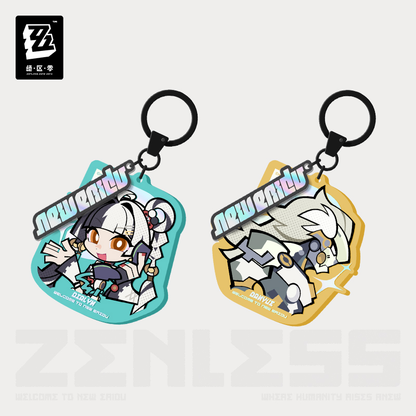 【Pre-Order】Zenless Zone Zero - New Eridu Series Chibi Acrylic Kaychain: Krampus Compliance Authority