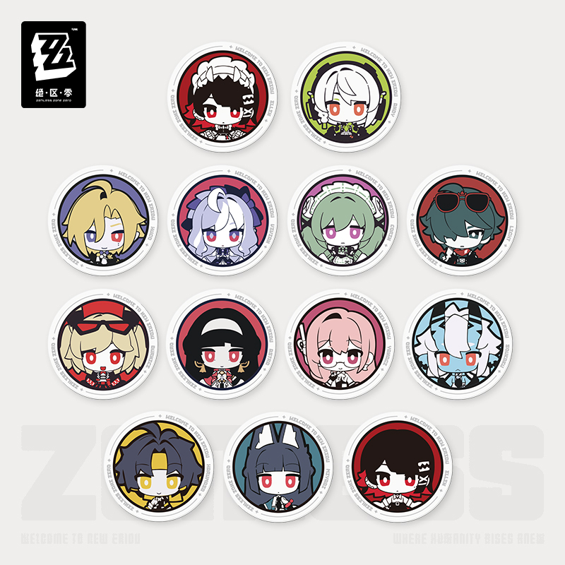 【Pre-Order】Zenless Zone Zero - Tiny Agents Series Embossed Paper Badge Blind Box