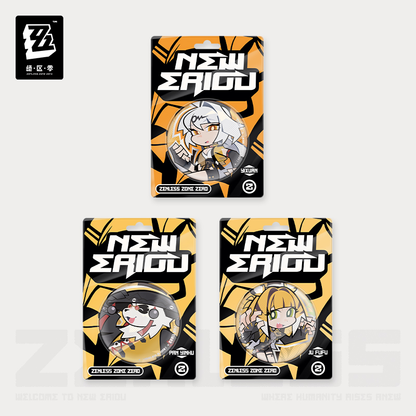 【Pre-order】Zenless Zone Zero - New Eridu Series Chibi Tinplate Badge: Yunkui Summit