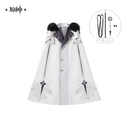 Genshin Impact - Frost And Flame Series Authentic Replica Harbinger Cloak (with Brooch)