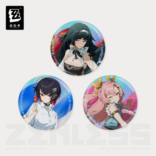 【Pre-Order】Zenless Zone Zero - New Eridu Fashion Series Tinplate Badge: Astra Yao / Ellen / Nicole