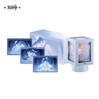 【Pre-Order】Genshin Impact - Silvermoon Hall Selenic Chronicles Series Rotating Paper-Carving Night Light Music Box Set