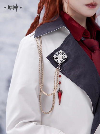 Genshin Impact - Frost And Flame Series Harbinger Trench Coat (with Brooch)