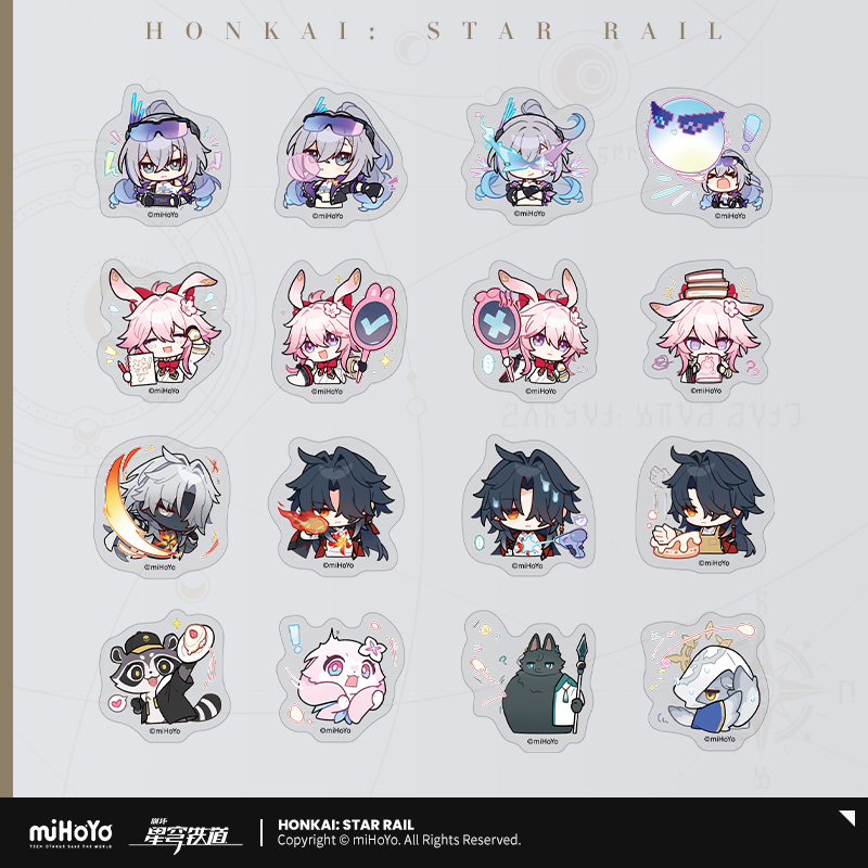 Honkai: Star Rail - Pom-Pom Gallery Chibi Sticker Pack