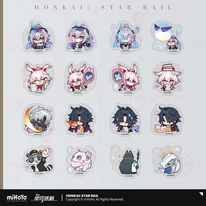 Honkai: Star Rail - Pom-Pom Gallery Chibi Sticker Pack