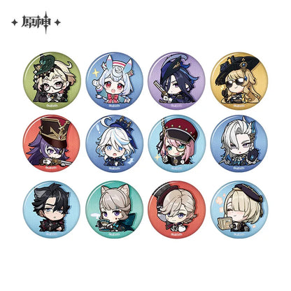 Genshin Impact Fontaine Character Chibi Badges