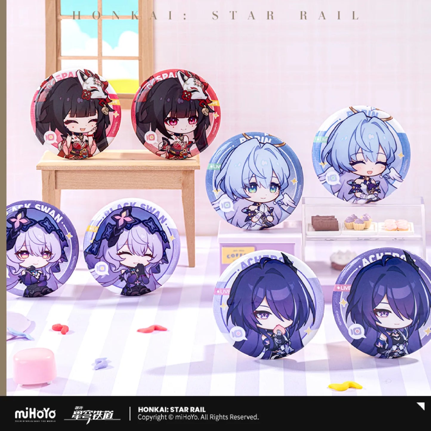 Honkai: Star Rail - Owlbert’s Reception Room Series Badge Set