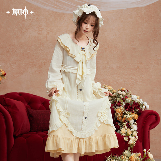 【Pre-Order】Genshin Impact - Teatime Reverie Series Sandrone Nightgown Set（Sleep Cap Included）