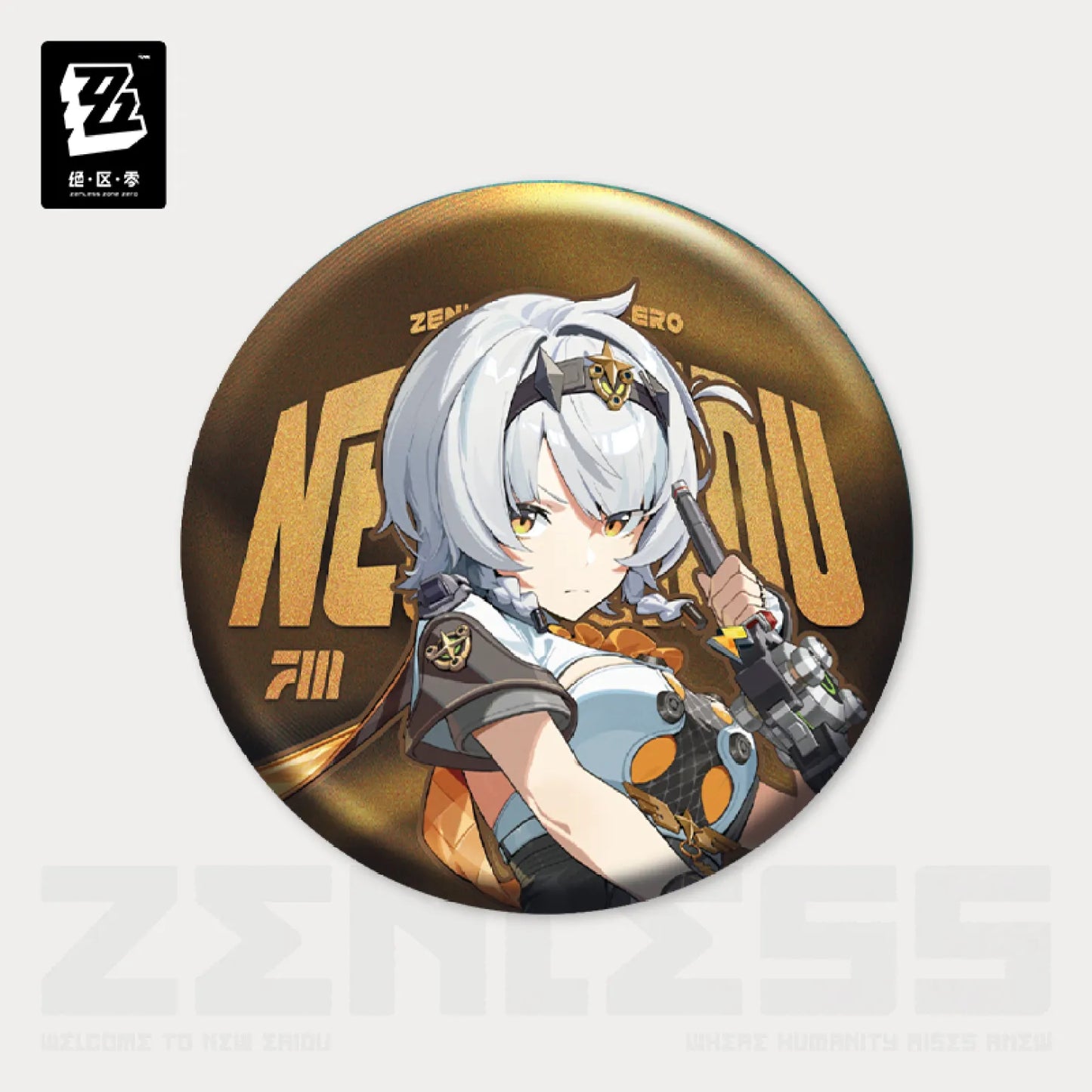 Zenless Zone Zero - Standing Design Series Tinplate Badge : Unknown Faction