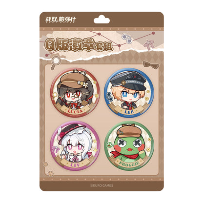 【Pre-Order】Punishing: Gray Raven - Mistbound Twilight Chibi Badge Set