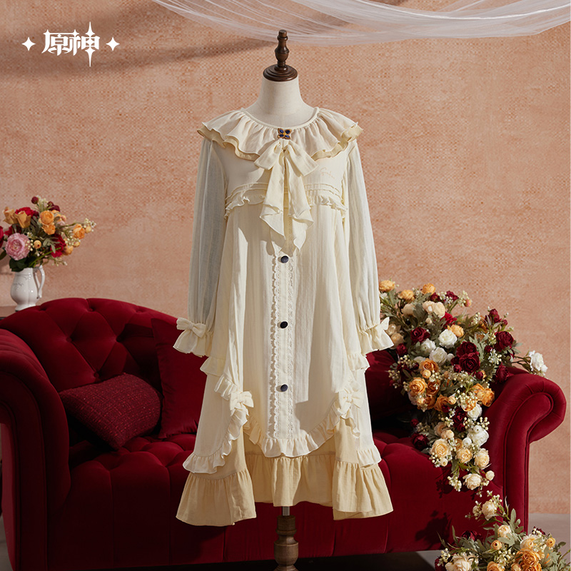 【Pre-Order】Genshin Impact - Teatime Reverie Series Sandrone Nightgown Set（Sleep Cap Included）