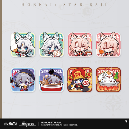 【Pre-Order】Honkai: Star Rail -  Delicious Enjoyment Series Chibi  Emoticons Badge