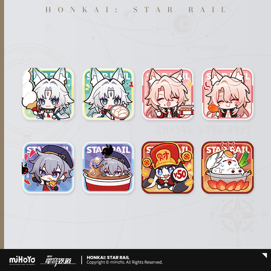【Pre-Order】Honkai: Star Rail -  Delicious Enjoyment Series Chibi  Emoticons Badge