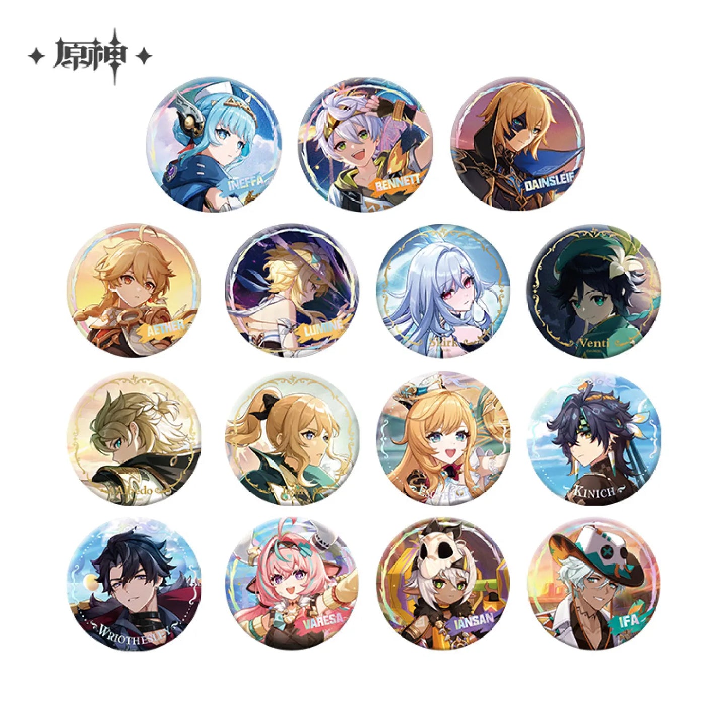 Genshin Impact - Theme Series Character Badges - Vol.2