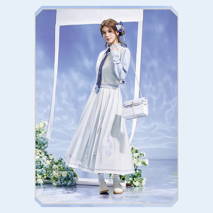 Genshin Impact - Kamisato Ayato Impression Long Pleated Skirt
