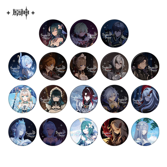 【Pre-Order】Genshin Impact - Sudden Snow Series Badge Blind Box
