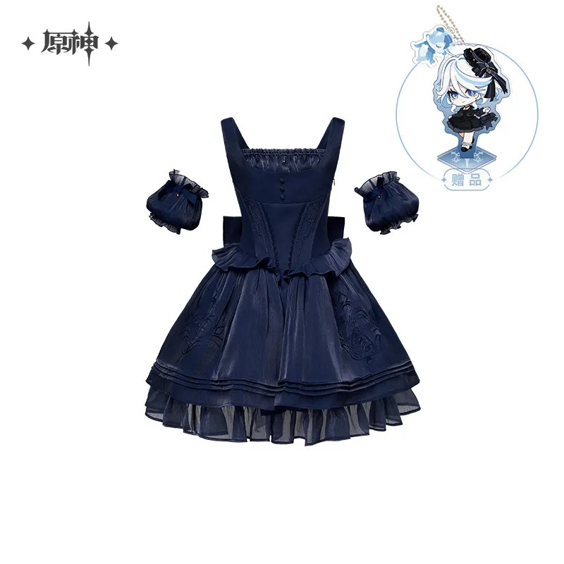 Genshin Impact - Furina Impression Fishbone Strappy Dress